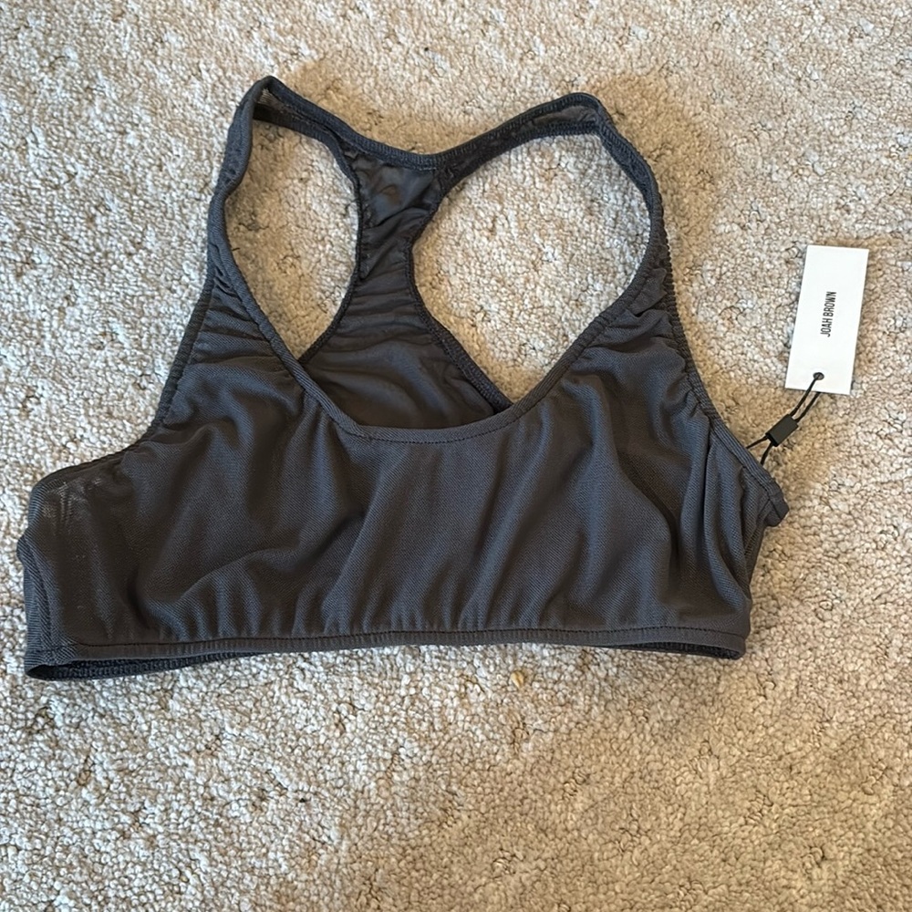 Joah Brown mesh bra NWT